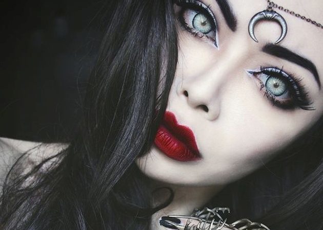 Makeup för Halloween: Witch 3