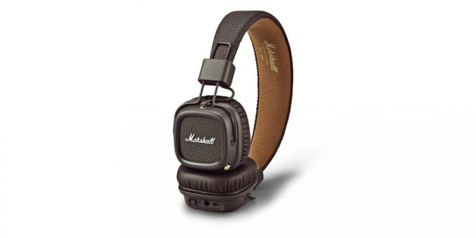 bra Bluetooth-headset Marshall Major II med ett uttag för ljudkabel