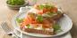 10 aptitretande smörgåsar med röd fisk