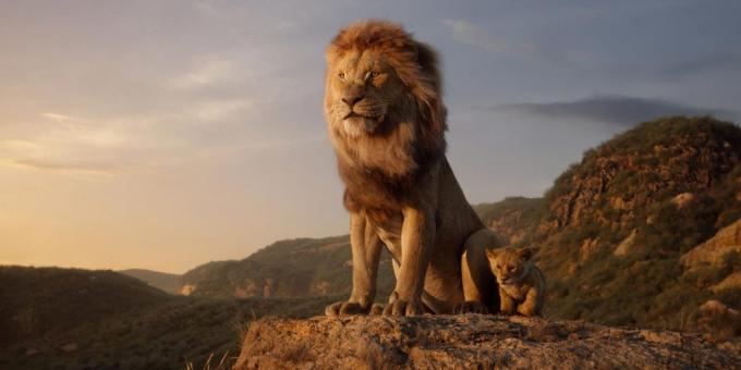 "The Lion King" Mufasa och Simba liten