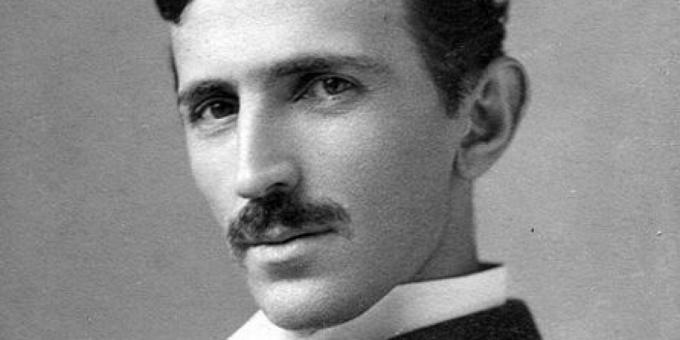 Nikola Tesla som en ung man