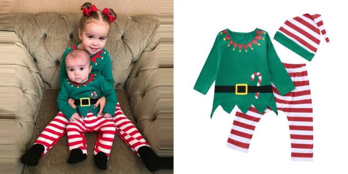 Nyår kostymer för barn: Little Elf