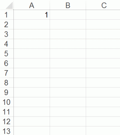 Komplettera automatiskt siffror i Excel