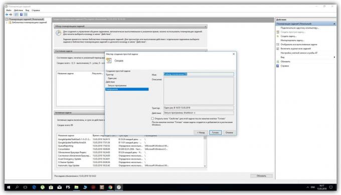 Hur du konfigurerar Windows avstängning timer med "Schemaläggaren"
