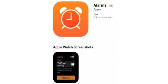 Brand app till spår sova på Apple Watch