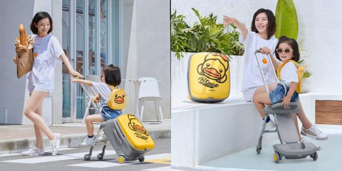 Xiaomi en resväska rullstol att resa med barnet