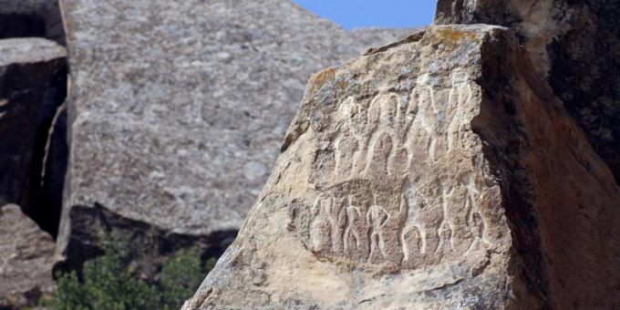 Semester i Azerbajdzjan: Petroglyphs