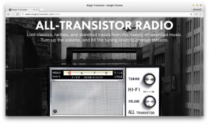 Översikt av små webbapplikationer: Magi Transistor, NUKEMAP, karriärerna av grundarna och andra