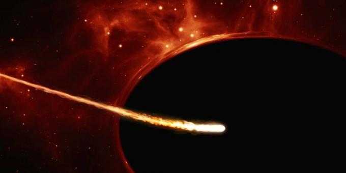 Supermassivt svart hål spagettiserar en solliknande stjärna