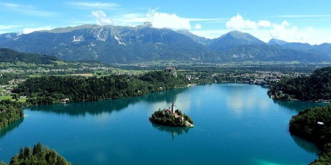 Om att gå i Europa: Lake Bled, Slovenien
