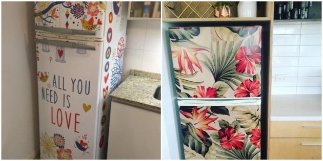 Köket: dekorera kylskåpet