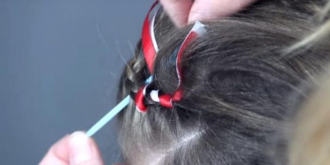 Nya frisyrer för flickor: starta flätan spetsband