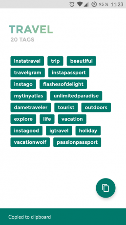 Förstora för Instagram: en kategori hashtags