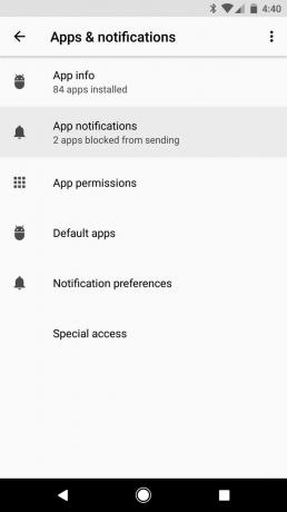Android O: olästa meddelanden