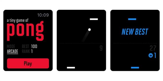 Spel för Apple Watch: En liten lek av Pong