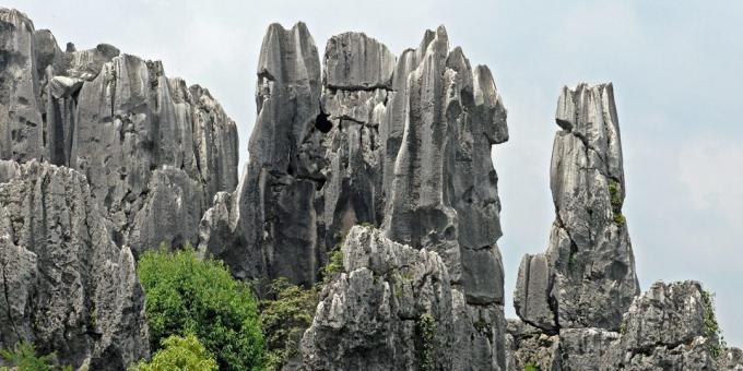 Asian territorium lockar medvetet turister: Shilin Stone Forest, Kina