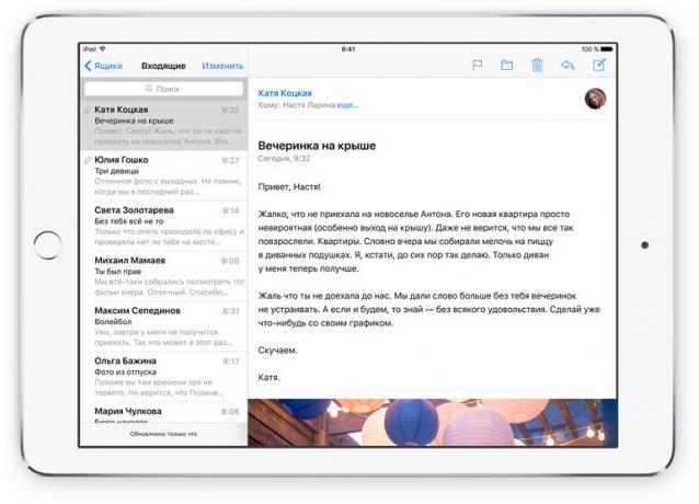 Uppdaterad Mail i iOS 9