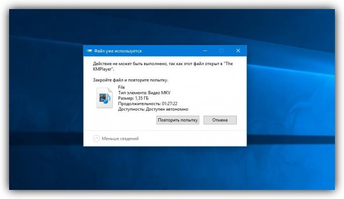 Hur man raderar en fil på Windows: Datorn rapporterar att filen öppnas i ett annat program