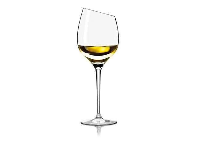 Ett glas vitt vin Sauvignon Blanc