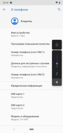 Översyn av Nokia 6,1 Plus: Systeminformation