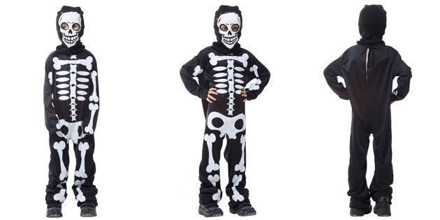 skelett dräkt för Halloween