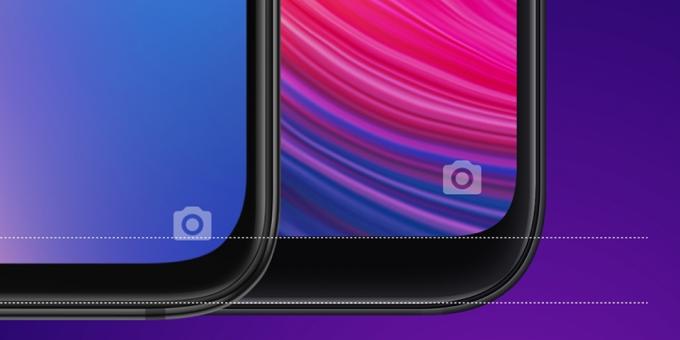 Terar Xiaomi Mi 9: nedre ramen minskade med 40%