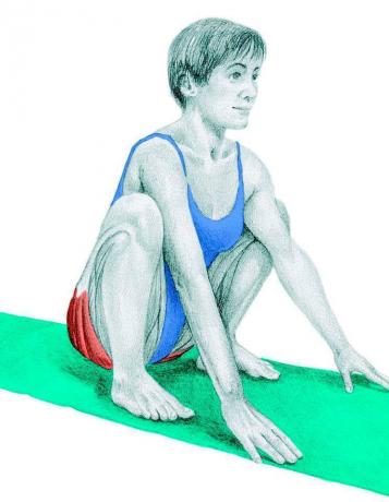 Anatomy of stretching: en djup knäböj