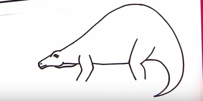 Hur man ritar en Stegosaurus: lägg till ryggen och svansen