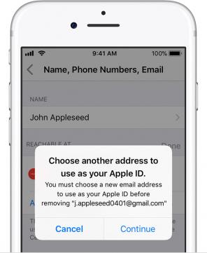 Hur man ändrar Apple-ID med en tredje part e-postadress på domänen icloud.com