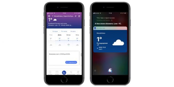 Aktiverade program snabbt Siri kommandon i iOS 12: The Weather Channel