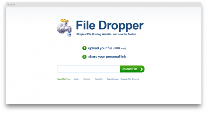  File Dropper skärm