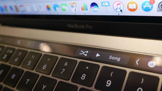 Touch Bar: spela musik