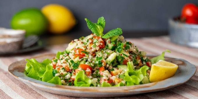 Quinoa tabbouleh sallad