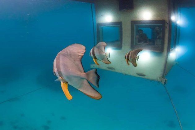Underwater hotellrum The Manta Resort
