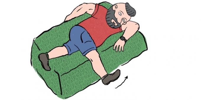 Hur man kan bli av muskelsmärta: relaxation midjan liggande