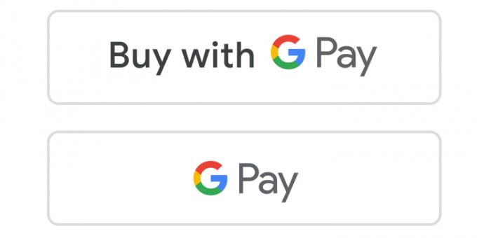Knappar med Google Pay logo