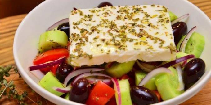 Klassisk grekisk sallad - recept