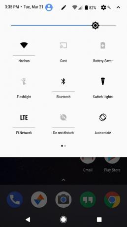 Android O: mörkt tema