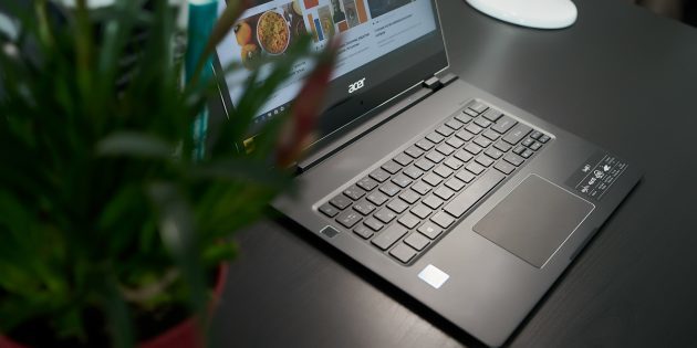 Acer Swift 7: Interiören