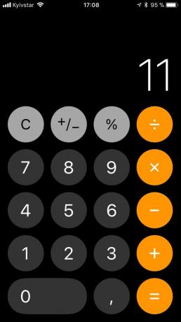 innovation iOS 11: calculator konstruktion