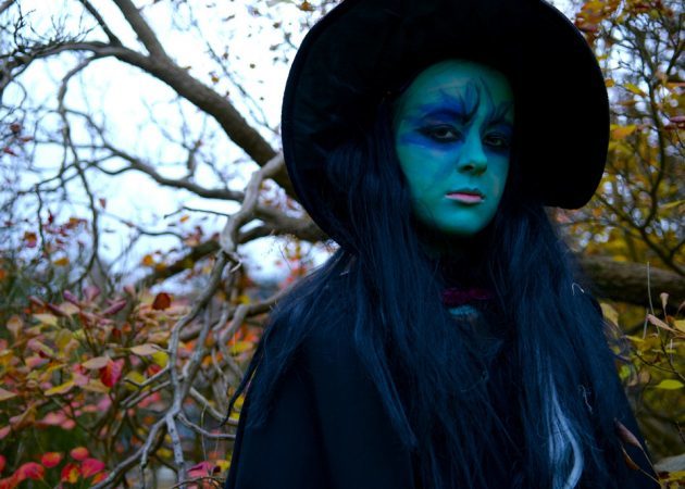 Makeup för Halloween: Witch 4
