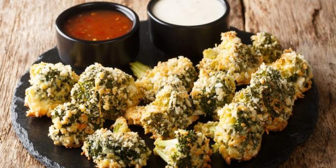 Broccoli panerad med ost