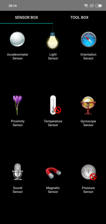 Översikt Xiaomi redmi Not 6 Pro: Sensorer