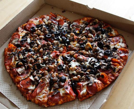 Gåvor för Alla hjärtans dag: Pizza