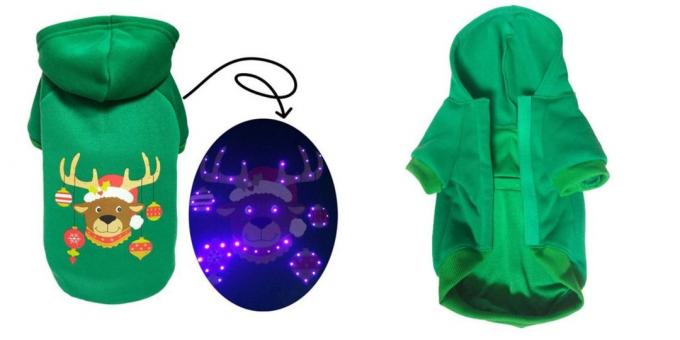 Christmas kostymer för hundar och katter: LED-suit