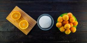 Ett mycket enkelt recept för sylt från aprikoser och apelsiner