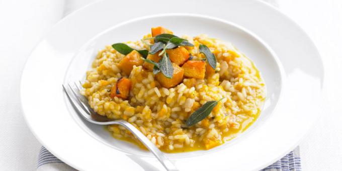 Recept på risotto med pumpa