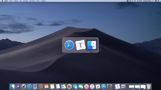 Snabb växling mellan tillämpningar i MacOS