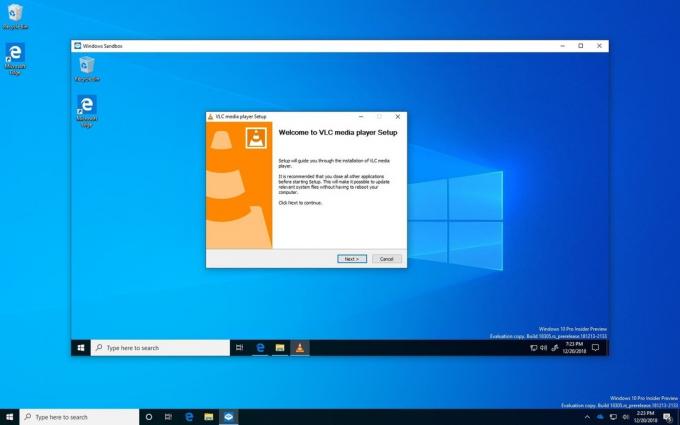 Spring uppdatera den version av Windows 10: Windows Sandbox