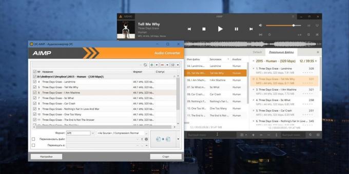 Audio Converter för Windows, MacOS och Linux: AIMP